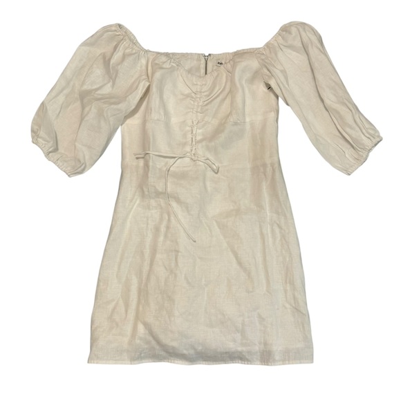 Reformation Kathryn Linen Dress white 10 - Picture 2 of 12